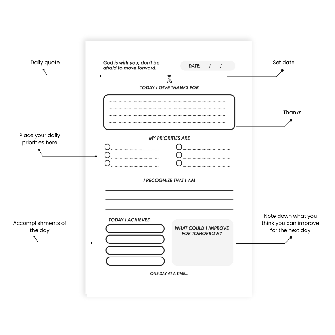 Mi Diario de Gratitud ✨ Un día a la vez