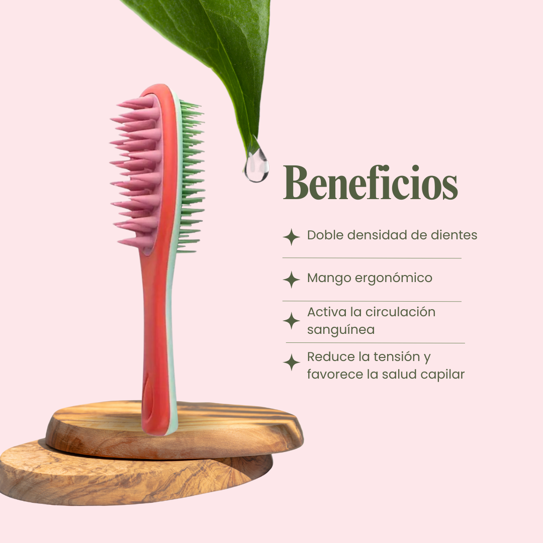 Cepillo masajeador de cuero cabelludo